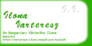 ilona varteresz business card
